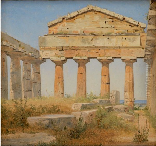 The Temple of Athena in Paestum - view 1