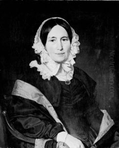 Cathrine Jensen, nee Lorenzen, the Artist's Wife by Christian Albrecht Jensen