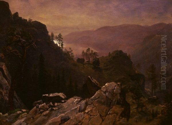 Dawn at Donner Lake - view 1