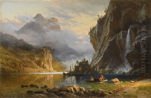 Indians Spear Fishing - view 1