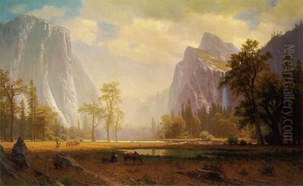 Looking Up the Yosemite Valley - view 1