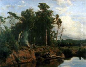 Winter morning near Heidelberg by Louis Buvelot