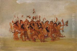 Scalp Dance, Mouth of the Teton River by George Catlin