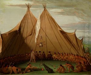 Sioux Dog Feast by George Catlin