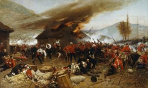 The defence of Rorke's Drift 1879 by Alphonse de Neuville