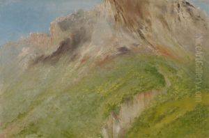 Ta-wa-que-nah, or the Rocky Mountain, Near the Comanche Village by George Catlin