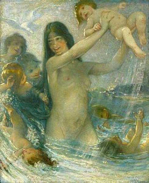 Nymph and Water Babies at Play - view 1