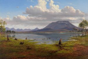 Mount William and part of the Grampians in West Victoria. by Eugene von Guerard