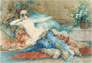 Odalisque by Jose Maria Casado Del Alisal
