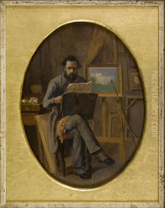 A Painter in his Studio. The Artist Himself (?) A Painter in his Studio. The Artist Himself (?)