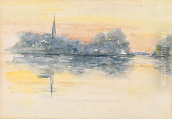 Church and Lake - view 1