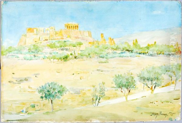 General View of the Acropolis at Sunset - view 1