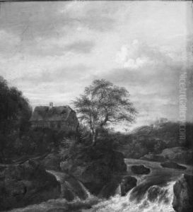 A Waterfall in a Rocky Region by Jacob Van Ruisdael