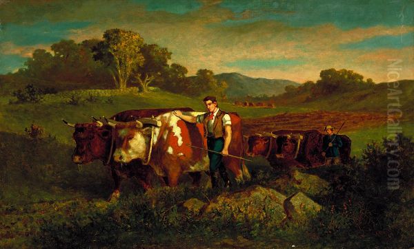 Herdsmen with Cows - view 1