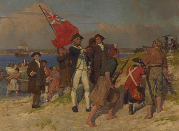 Landing of Captain Cook at Botany Bay, 1770 - view 1