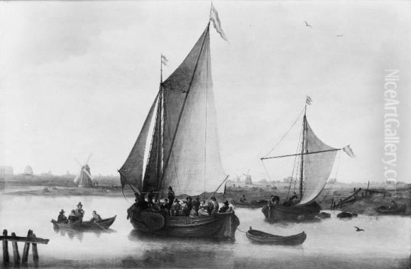 The Ferry to Leiden - view 1