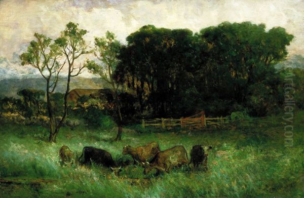 Untitled (five cows in pasture) - view 1