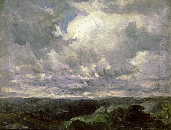 Untitled (landscape, cloudy sky) - view 1