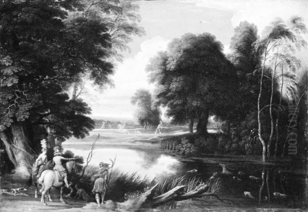 Landscape with Hunters - view 1