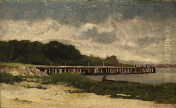 Untitled (landscape with pier) - view 1