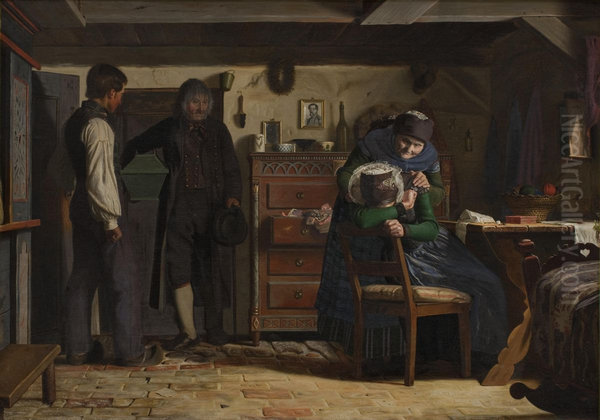 The Village Carpenter Bringing a Coffin for a Dead Child - view 1