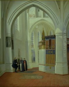 Koret i Assens Kirke (ikke koret men koromgangen) by Dankvart Dreyer