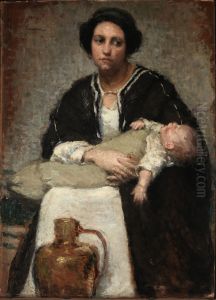 Mother and Sleeping Baby by Alice Pike Barney