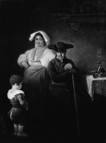 A Little Boy being Presented to a Priest - view 1