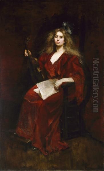 Natalie with Violin - view 1