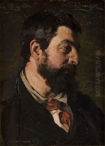 Portraet af den franske maler Alfred Guillou