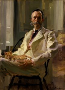 Man with the Cat (Henry Sturgis Drinker)