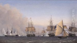 The Battle of Copenhagen on the 2nd of April 1801 by Emil Normann