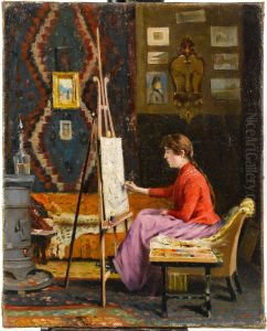 Ressam Kiz ve Atolyesi / Girl Painter and Her Studio