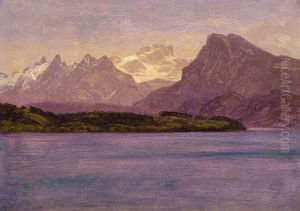 Alaskan Coastal Range by Albert Bierstadt