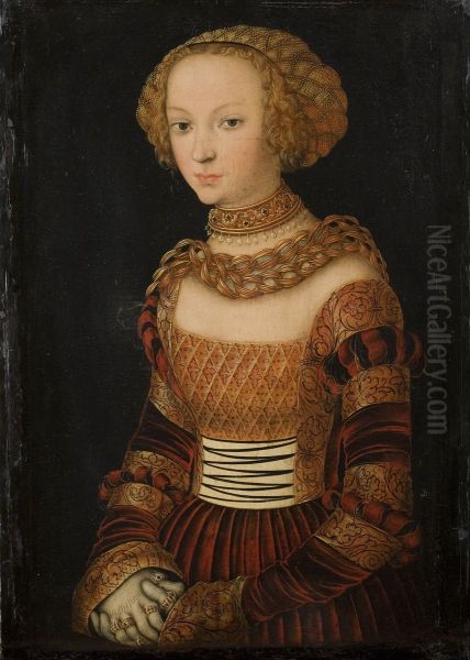Portrait of a young woman. Princess Emilia of Saxony? - view 1