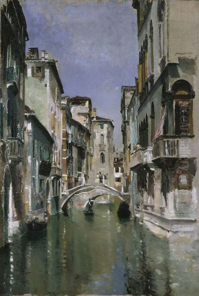 Canal in Venice, San Trovaso Quarter - view 1