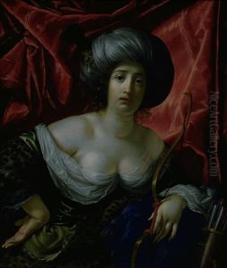 Woman Portrayed as the Goddess Diana