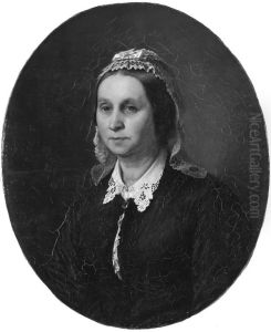 Emilie Mathilde Roed, f. Kruse, kunstnerens hustru by Jorgen Roed