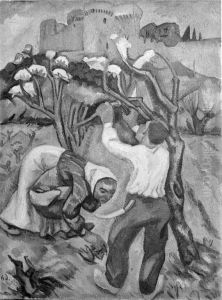 Peasant Cutting Back a Tree in Bloom by Henri Doucet