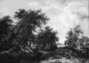 A Pool on the Fringe of a Wood by Meindert Hobbema