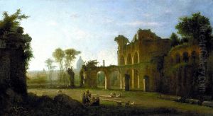 View of the Temple of Peace in the Roman Forum