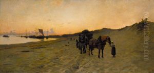 The Seaweed Gatherers by Howard Russell Butler