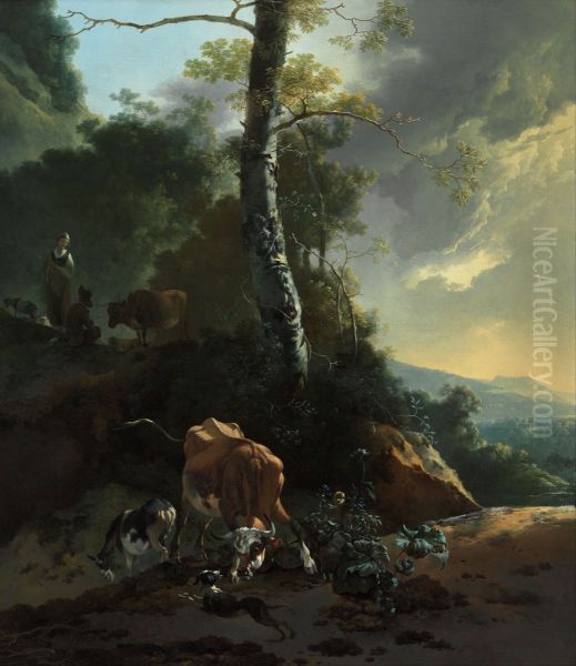 Landscape with enraged ox - view 1