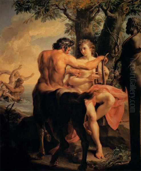 Achilles and the Centaur Chiron - view 1