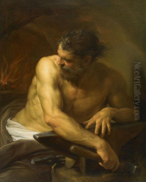 Vulcan in his Forge - view 1