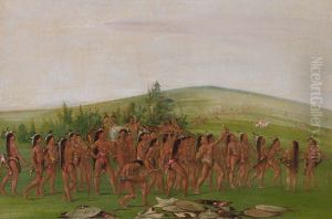 Archery of the Mandan by George Catlin