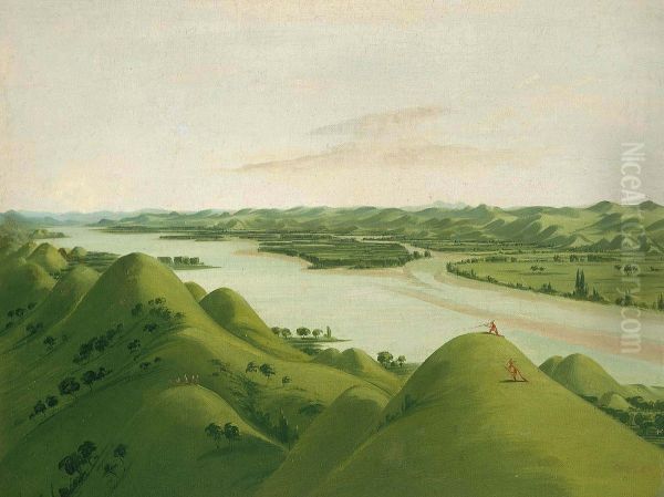 Beautiful Prairie Bluffs above the Poncas, 1050 Miles above St. Louis - view 1