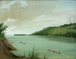 Belle Vue, Indian Agency of Major Dougherty, 870 Miles above St. Louis by George Catlin