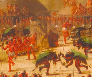 Bull Dance, Mandan O-kee-pa Ceremony by George Catlin