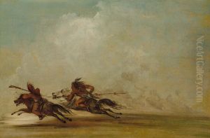 Comanche Warrior Lancing an Osage, at Full Speed Comanche Warrior Lancing an Osage, at Full Speed